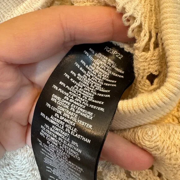 NWT! Revolve - Andrea Iyamah Hira Crochet Pants in XS (chalk) - Picture 8 of 11